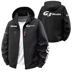 G3 Exclusive Logo Performance Softshell Waterproof Outdoor Jacket Detachable Hood TTFSWOJA0819G3Z - G3 Jacket
