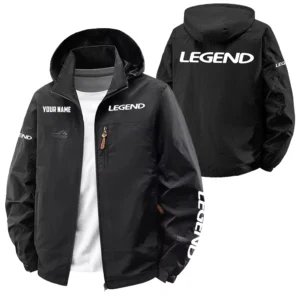 Legend Bass Exclusive Logo Performance Softshell Waterproof Outdoor Jacket Detachable Hood TTFSWOJA0819LEBZ - Legend Bass Jacket
