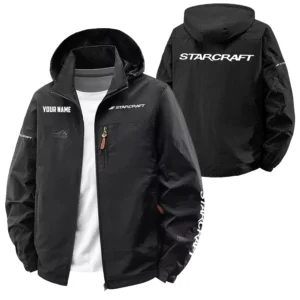 StarCraft Exclusive Logo Performance Softshell Waterproof Outdoor Jacket Detachable Hood TTFSWOJA0819SCZ - StarCraft Jacket