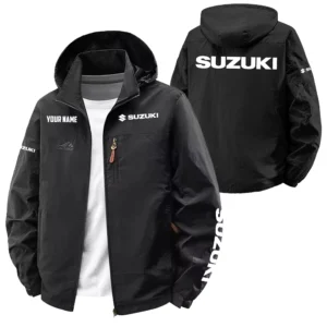 Suzuki Exclusive Logo Performance Softshell Waterproof Outdoor Jacket Detachable Hood TTFSWOJA0819SUZ - Suzuki Jacket