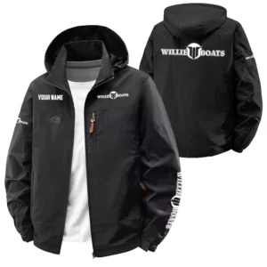 Willie Exclusive Logo Performance Softshell Waterproof Outdoor Jacket Detachable Hood TTFSWOJA0819WIZ - Willie Jacket