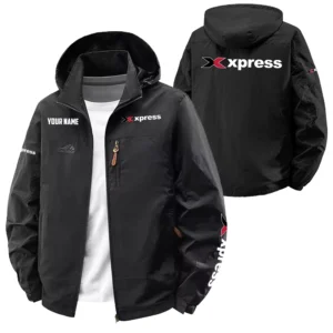 Xpress Exclusive Logo Performance Softshell Waterproof Outdoor Jacket Detachable Hood TTFSWOJA0819XBZ - Xpress Jacket