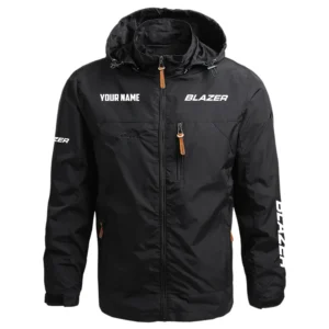 Blazer Exclusive Logo Performance Waterproof Outdoor Jacket Detachable Hood TTFSWOJCN2510BLZ - Blazer Jacket
