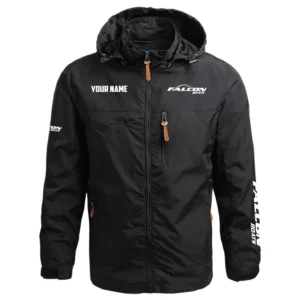 Falcon Exclusive Logo Performance Waterproof Outdoor Jacket Detachable Hood TTFSWOJCN2510FAZ - Falcon Jacket