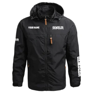 Gambler Exclusive Logo Performance Waterproof Outdoor Jacket Detachable Hood TTFSWOJCN2510GBZ - Gambler Jacket