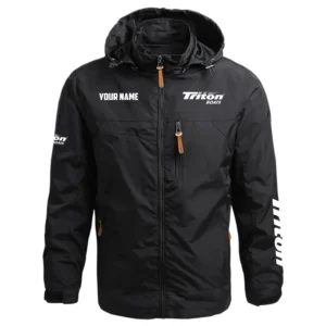 Triton Exclusive Logo Performance Waterproof Outdoor Jacket Detachable Hood TTFSWOJCN2510TBZ - Triton Jacket