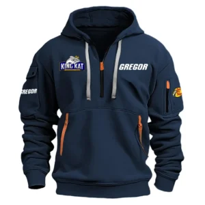 Gregor KingKat Tournament Performance Half Zipper Hoodie HCAH11501GRKK - Gregor KingKat Tournament Hoodie