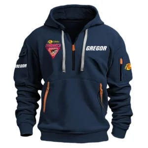 Gregor Masters Walleye Circuit Half Zipper Hoodie HCAH11501GRMW - Gregor Masters Walleye Circuit Hoodie