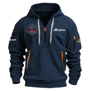 iKon Crappie Master Tournament Performance Half Zipper Hoodie HCAH11501IBCR - iKon Crappie Master Tournament Hoodie