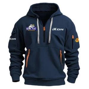 iKon KingKat Tournament Performance Half Zipper Hoodie HCAH11501IBKK - iKon KingKat Tournament Hoodie