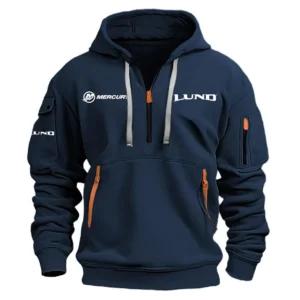 Lund Mercury Exclusive Logo Performance Half Zipper Hoodie HCAH11501LBMZ - Lund Mercury Hoodie