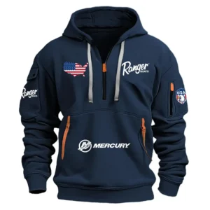 Ranger Mercury Exclusive Logo Performance Half Zipper Hoodie HCAH11501RBMUS - Ranger Mercury Hoodie