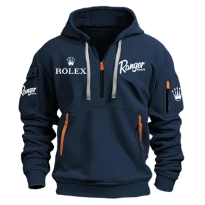 Ranger Rolex Exclusive Logo Performance Half Zipper Hoodie HCAH11501RBRL - Ranger Rolex Hoodie