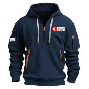 Kranbau Köthen Exclusive Logo Performance Half Zipper Hoodie NBCRHHZ1601KKZ - Kranbau Köthen Hoodie