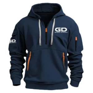 General Dynamics European Land Systems Exclusive Logo Performance Half Zipper Hoodie NBTVHHZ1001GDZ - General Dynamics European Land Systems Hoodie