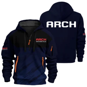 Arch Motorcycle Exclusive Logo Performance Half Zipper Hoodie OSMTBHHZ3D121104AMZ - Arch Motorcycle Hoodie