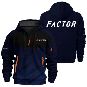 Factor Exclusive Logo Performance Half Zipper Hoodie OSMTBHHZ3D121104FAZ - Factor Hoodie