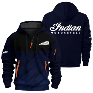 Indian Motorcycle Exclusive Logo Performance Half Zipper Hoodie OSMTBHHZ3D121104IMZ - Indian Motorcycle Hoodie