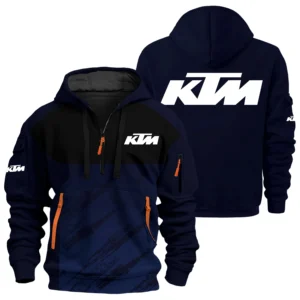 KTM Exclusive Logo Performance Half Zipper Hoodie OSMTBHHZ3D121104KTMZ - KTM Hoodie