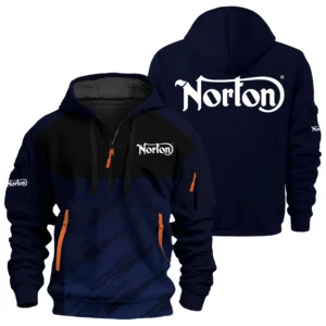 Norton Exclusive Logo Performance Half Zipper Hoodie OSMTBHHZ3D121104NRZ - Norton Hoodie