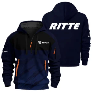 Ritte Exclusive Logo Performance Half Zipper Hoodie OSMTBHHZ3D121104RIZ - Ritte Hoodie