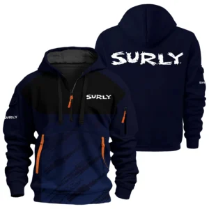 Surly Exclusive Logo Performance Half Zipper Hoodie OSMTBHHZ3D121104SRZ - Surly Hoodie