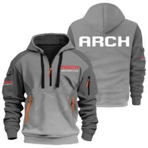 Arch Motorcycle Exclusive Logo Performance Half Zipper Hoodie OSMTBHHZ3D121105AMZ - Arch Motorcycle Hoodie
