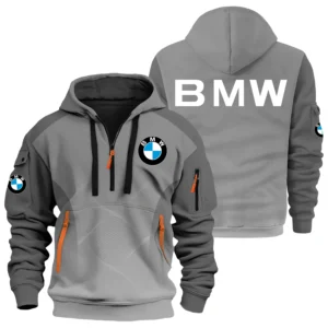 BMW Exclusive Logo Performance Half Zipper Hoodie OSMTBHHZ3D121105BMWZ - BMW Hoodie
