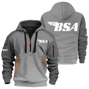 BSA Exclusive Logo Performance Half Zipper Hoodie OSMTBHHZ3D121105BSAZ - BSA Hoodie