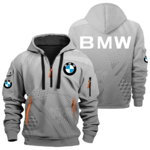 BMW Exclusive Logo Performance Half Zipper Hoodie OSMTBHHZ3D121107BMWZ - BMW Hoodie