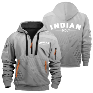 Indian Scout Exclusive Logo Performance Half Zipper Hoodie OSMTBHHZ3D121107ISZ - Indian Scout Hoodie