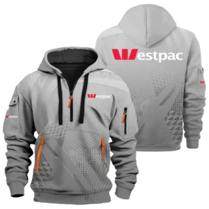 Westpac Exclusive Logo Performance Half Zipper Hoodie OUAS3DHHZ007WTZ - Westpac Hoodie