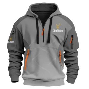 Glenfiddich Exclusive Logo Performance Half Zipper Hoodie OUEU3DHHZ005GDZ - Glenfiddich Hoodie