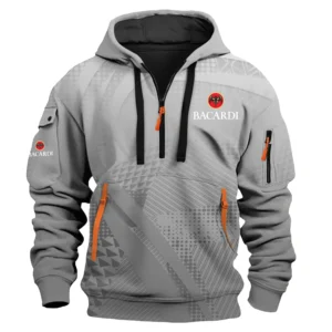 Bacardi Exclusive Logo Performance Half Zipper Hoodie OUEUHDZ007BCZ - Bacardi Hoodie