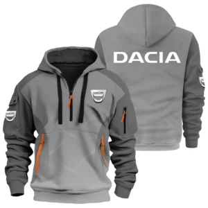 Dacia Exclusive Logo Performance Half Zipper Hoodie OUFA3DHHZ005DACZ - Dacia Hoodie
