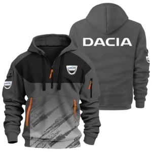 Dacia Exclusive Logo Performance Half Zipper Hoodie OUFAHHZ3D004DACZ - Dacia Hoodie