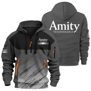 Amity Technology Exclusive Logo Performance Half Zipper Hoodie OUFAHHZ3D081904ATZ - Amity Technology Hoodie