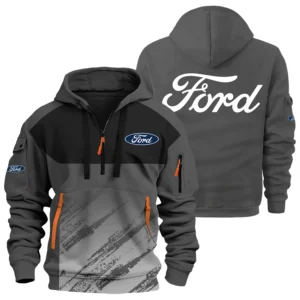 Ford Exclusive Logo Performance Half Zipper Hoodie OUFAHHZ3D081904F1Z - Ford Hoodie