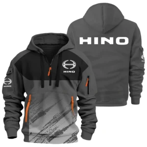 Hino Trucks Exclusive Logo Performance Half Zipper Hoodie OUFAHHZ3D081904HNZ - Hino Trucks Hoodie