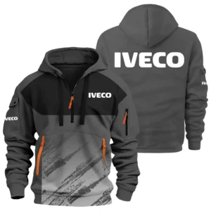 Iveco Exclusive Logo Performance Half Zipper Hoodie OUFAHHZ3D081904IVZ - Iveco Hoodie