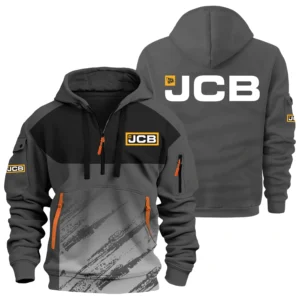 JCB Agriculture Exclusive Logo Performance Half Zipper Hoodie OUFAHHZ3D081904JAZ - JCB Agriculture Hoodie