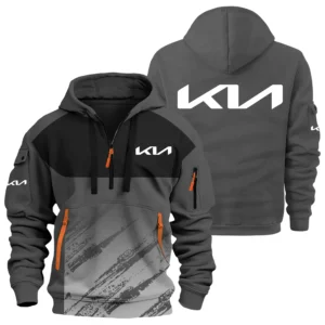 Kia Exclusive Logo Performance Half Zipper Hoodie OUFAHHZ3D081904KIAZ - Kia Hoodie