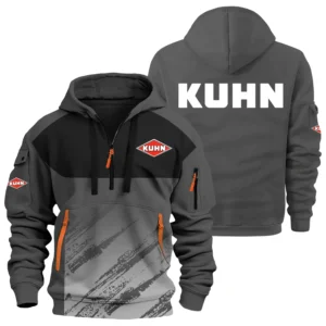 Kuhn Exclusive Logo Performance Half Zipper Hoodie OUFAHHZ3D081904KNZ - Kuhn Hoodie