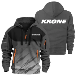 Krone Exclusive Logo Performance Half Zipper Hoodie OUFAHHZ3D081904KOZ - Krone Hoodie