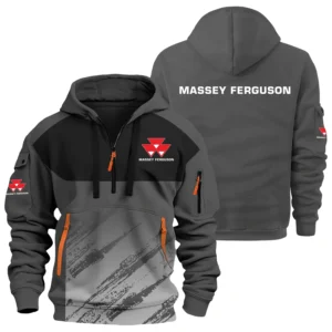 Massey Ferguson Exclusive Logo Performance Half Zipper Hoodie OUFAHHZ3D081904MFZ - Massey Ferguson Hoodie