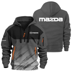Mazda Exclusive Logo Performance Half Zipper Hoodie OUFAHHZ3D081904MZDZ - Mazda Hoodie