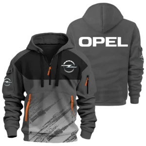 Opel Exclusive Logo Performance Half Zipper Hoodie OUFAHHZ3D081904OPEZ - Opel Hoodie