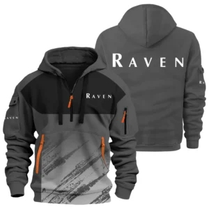 Raven Exclusive Logo Performance Half Zipper Hoodie OUFAHHZ3D081904RIZ - Raven Hoodie