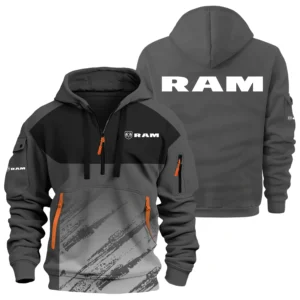 Ram Exclusive Logo Performance Half Zipper Hoodie OUFAHHZ3D081904RMZ - Ram Hoodie