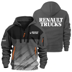 Renault Exclusive Logo Performance Half Zipper Hoodie OUFAHHZ3D081904RTZ - Renault Hoodie